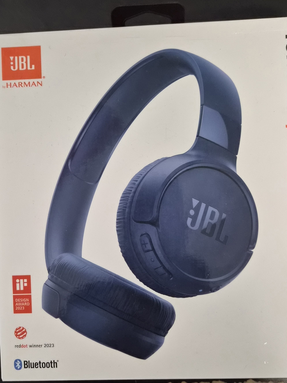 JBL Navy Blue Wireless Over-Ear Headphones